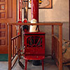 It is essential wood-burning stove living in nature 