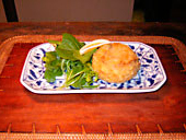 Red potato croquette
